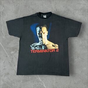 Vintage Terminator 2 Judgment Day Size XL Single Stitch Reprint Movie T-Shirt